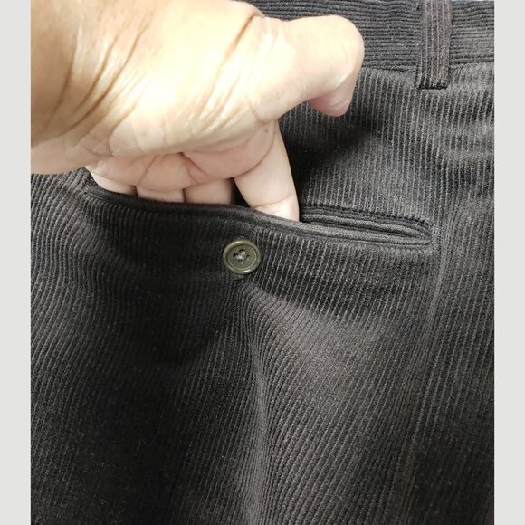 Burberry London Shaldon Corduroy Mens Pants  Brown Size 32 - Picture 13 of 16